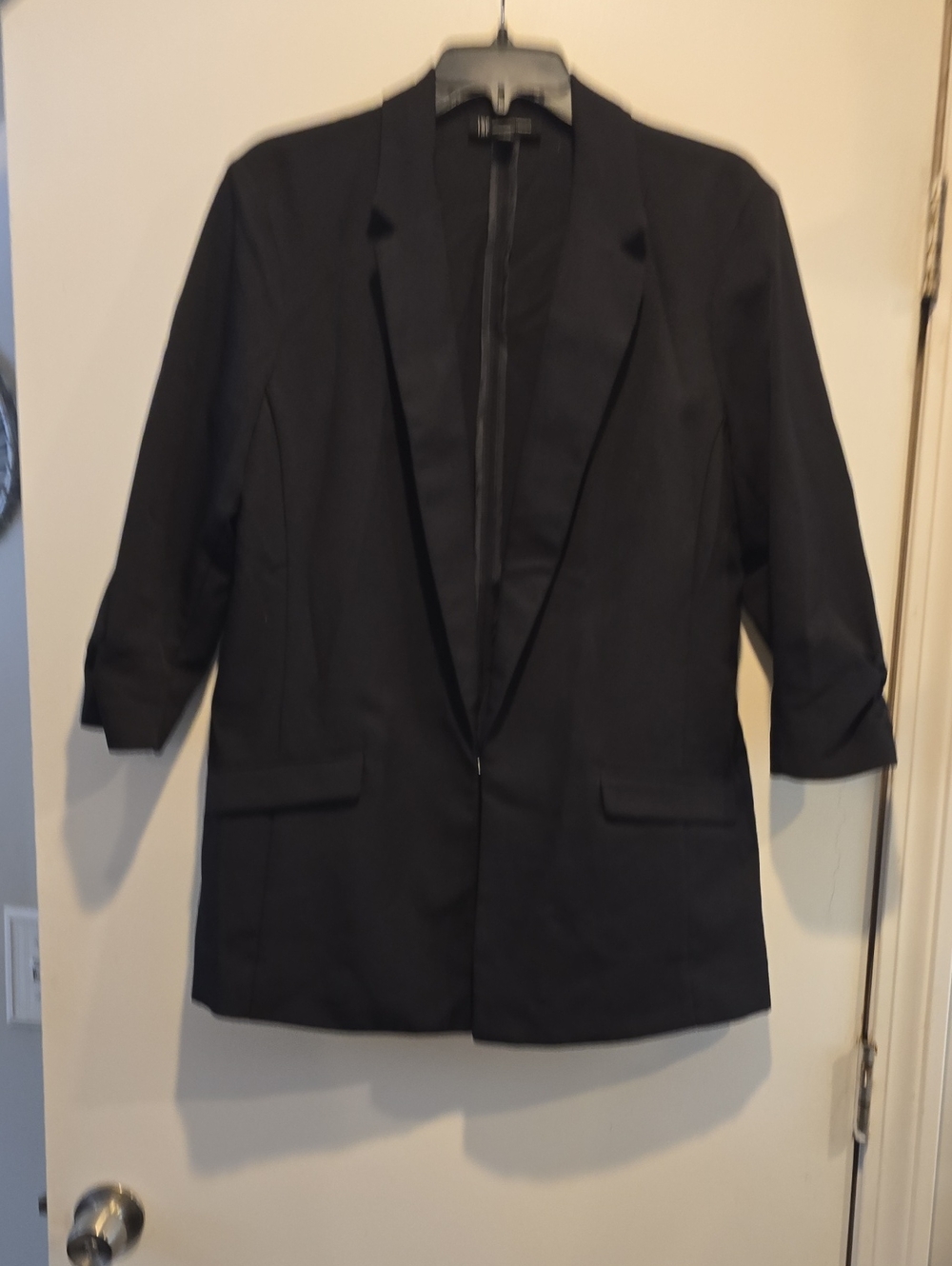 INC International Concepts Black Men's Blazer with Notch Lapel